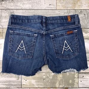 7 for all mankind cut off A pocket jean shorts